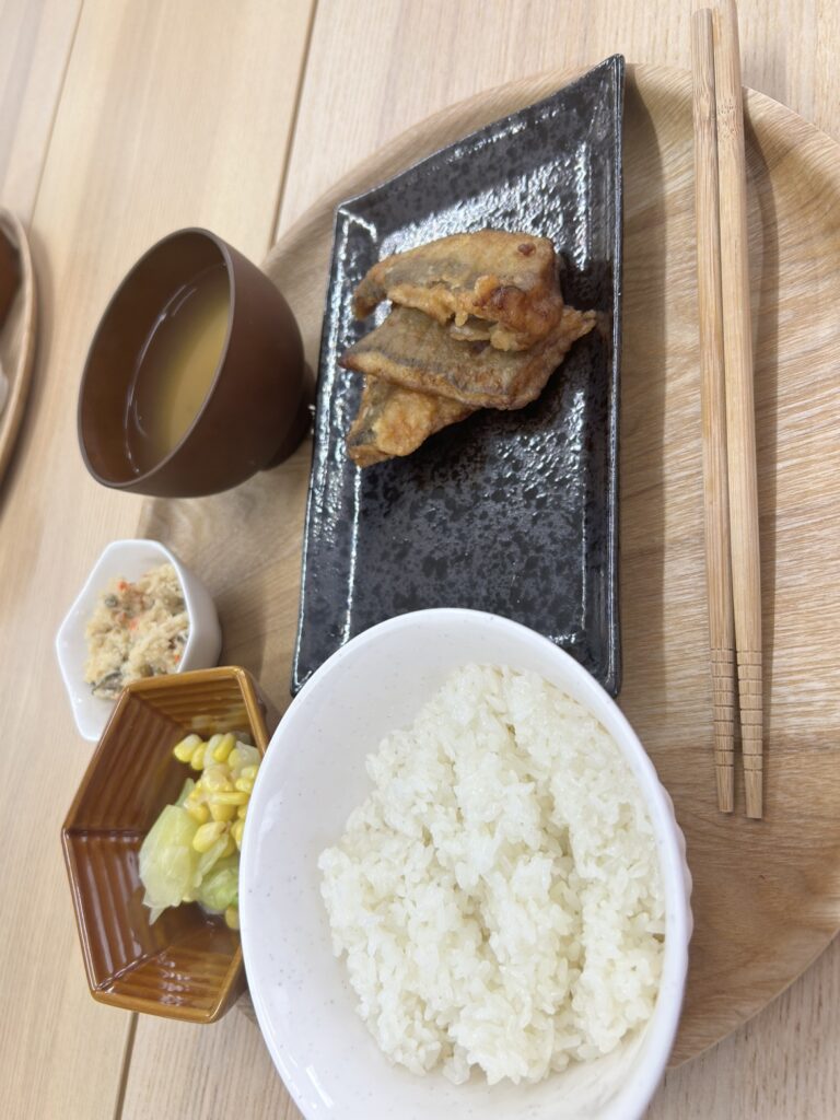 竜田あげとバット作業！